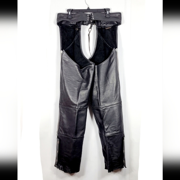 Vintage Harley-Davidson Leather Chaps Pants #569 Size L - Picture 2 of 16